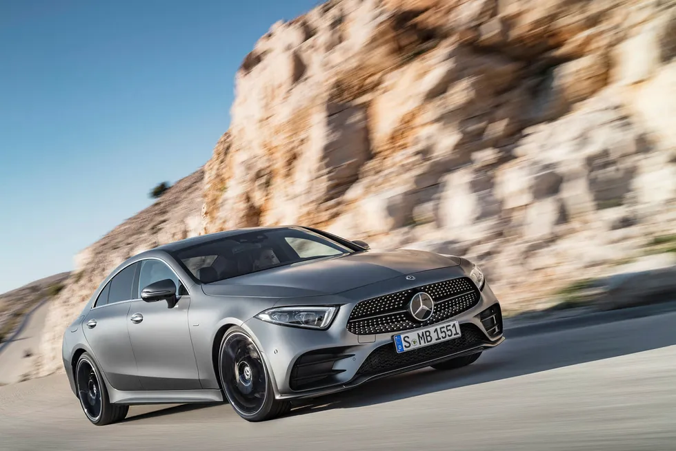 Tredje generasjon Mercedes-Benz CLS ble vist under bilutstillingen i Los Angeles i går. Foto: Daimler AG