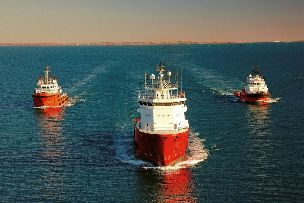 Offshore vessels owned by MMA Offshore.