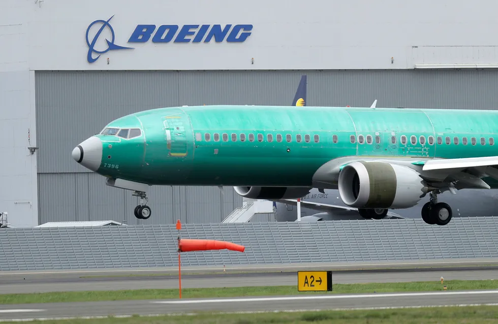 Boeing har foretatt mange tester etter programvareoppdateringen i 737 Max-modellene. Bildet er fra Boeings base i Seattle.
