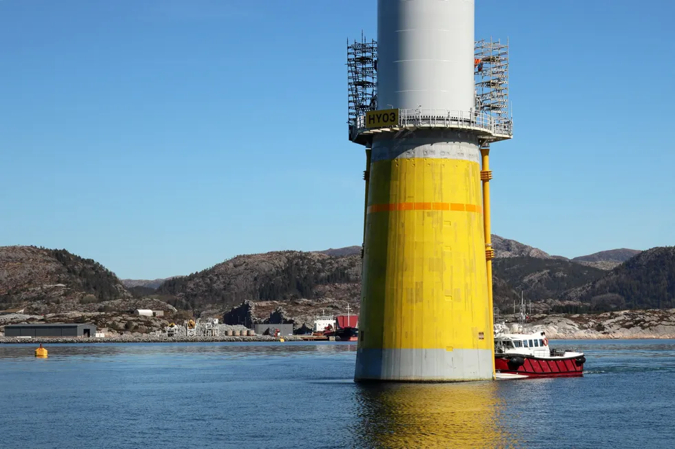 Wergeland-gruppens gigantområde i Gulen er vert for monteringen av de 11 havvindturbinene til Hywind Tampen. Wergeland-gruppen,