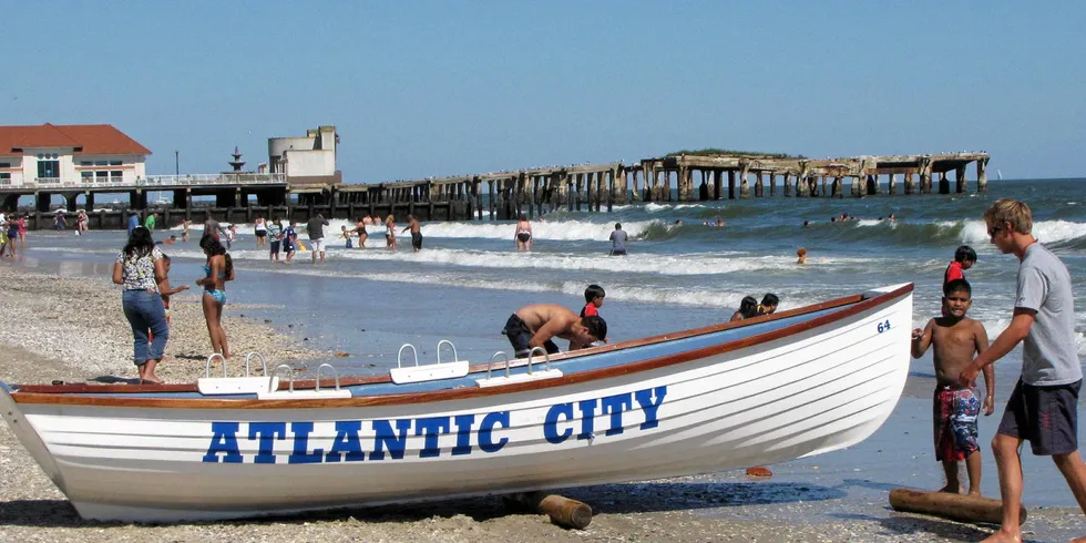 Atlantic shores signs on with NJ Wind Port. Atlantic City, New Jersey.