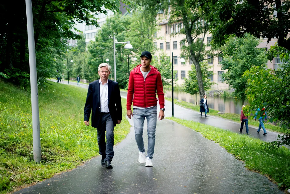 I fjor ville Nicolai Prydz og broren, rallysjåfør Andreas Mikkelsen (t.h.), samarbeide med Telenor om en app for sjåførdata. Nå går de til sak mot mobilkjempen. Foto: Mikaela Berg
