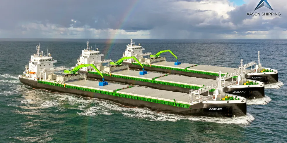 Aasen shippings tre nye hybrid bulk-skip.