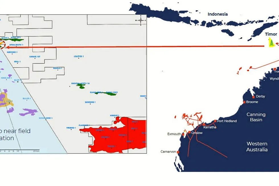 Location: the Buffalo oilfield offshore Timor-Leste