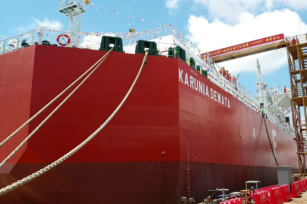 Naming ceremony: PaxOcean is building the FSRU for Indonesian company JSK