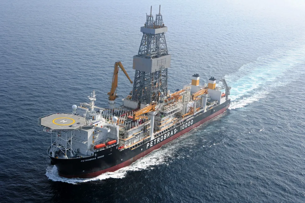 New tender: the Transocean drillship Petrobras 10000 is one of 16 rigs with contracts due to expire with Petrobras by late 2022