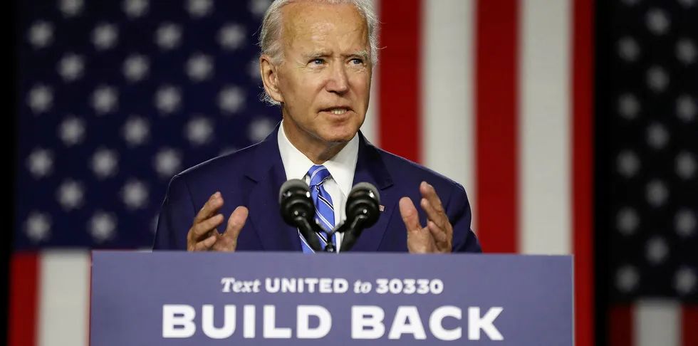 Democratic presidential candidate former Vice President Joe Biden