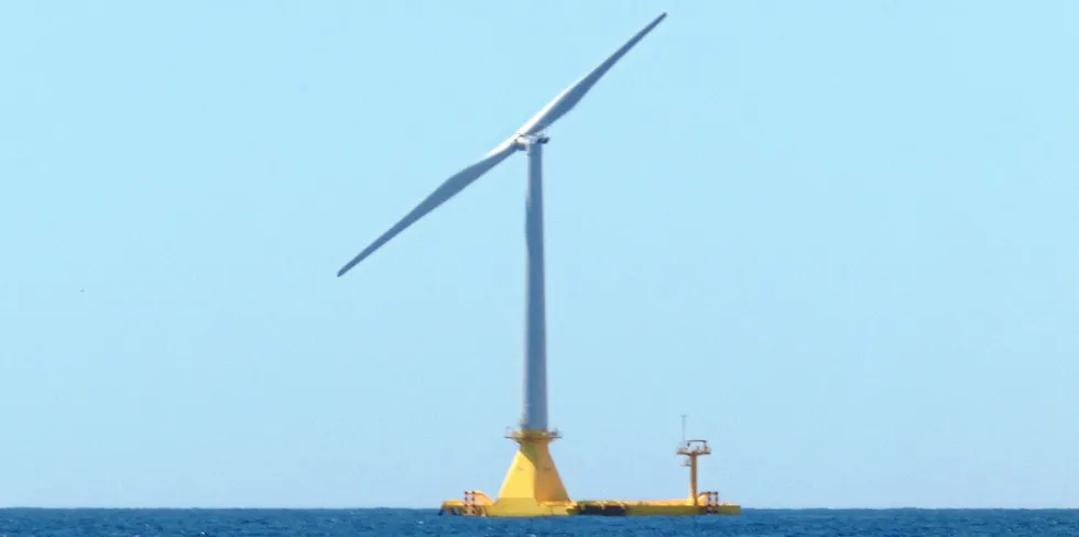 The Hibiki floating wind unit off Kitakyushu, Japan.