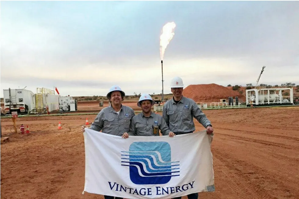 Vintage Energy: the company has wrapped up a successful flow test of the Vali ST-1 well in Queensland