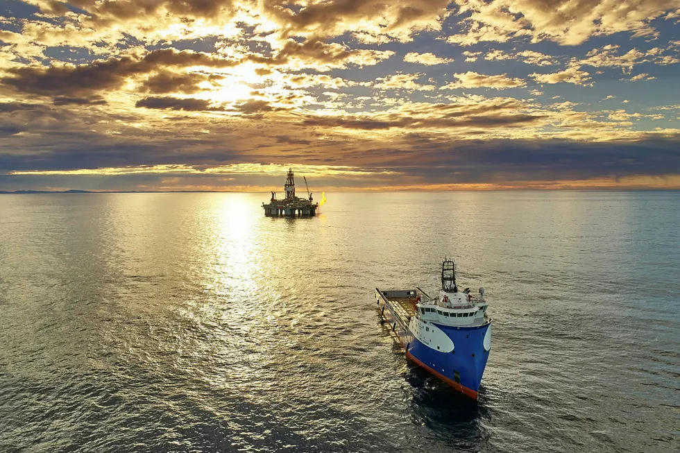 Otway basin job up next: Diamond Offshore's semisub Ocean Monarch working at the Sole project off Australia for Cooper Energy