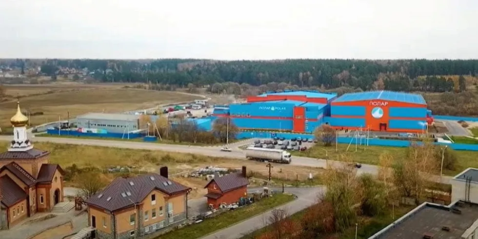 Polar Seafood's Russia processing facility in Kremyonki, Kaluga.
