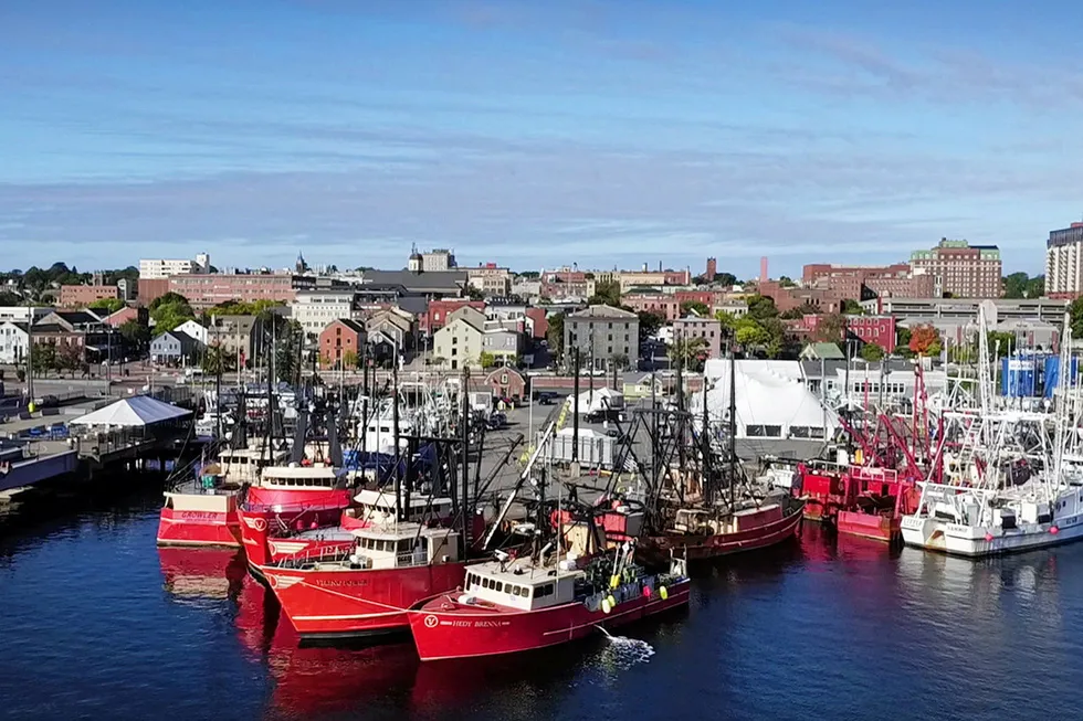 The waterfront in New Bedford, Massachusetts.