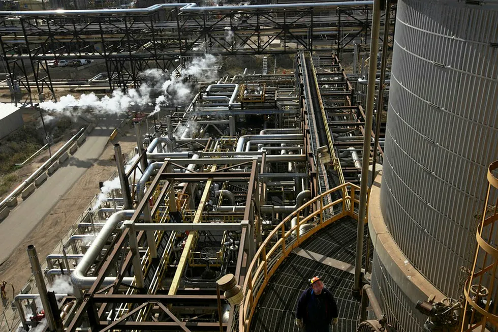 In operation: Syncrude facility in Alberta