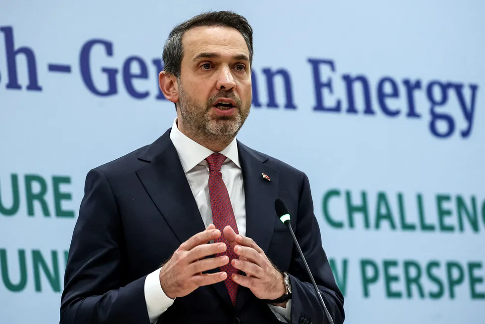Alparslan Bayraktar, Turkey's Minister of Energy & Natural Resources.