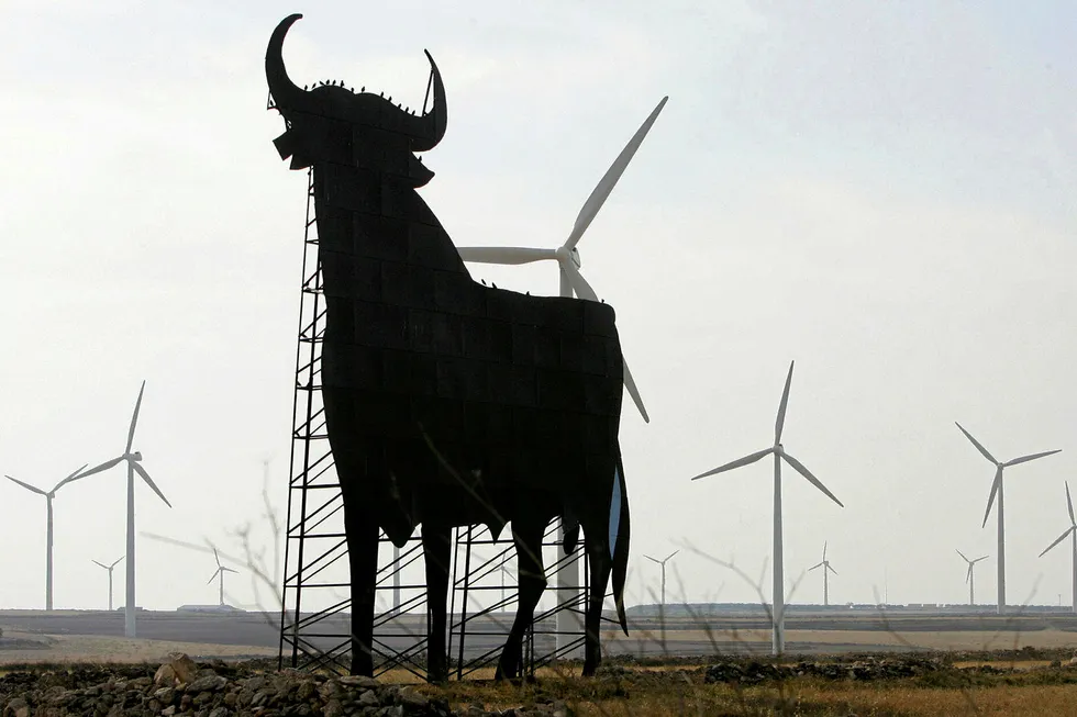 Existing capacity: wind turbines in Spain