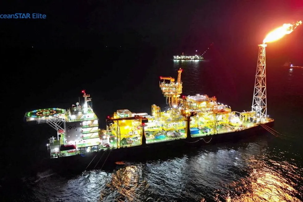First gas: at the Husky CNOOC joint venture’s Madura field offshore Indonesia