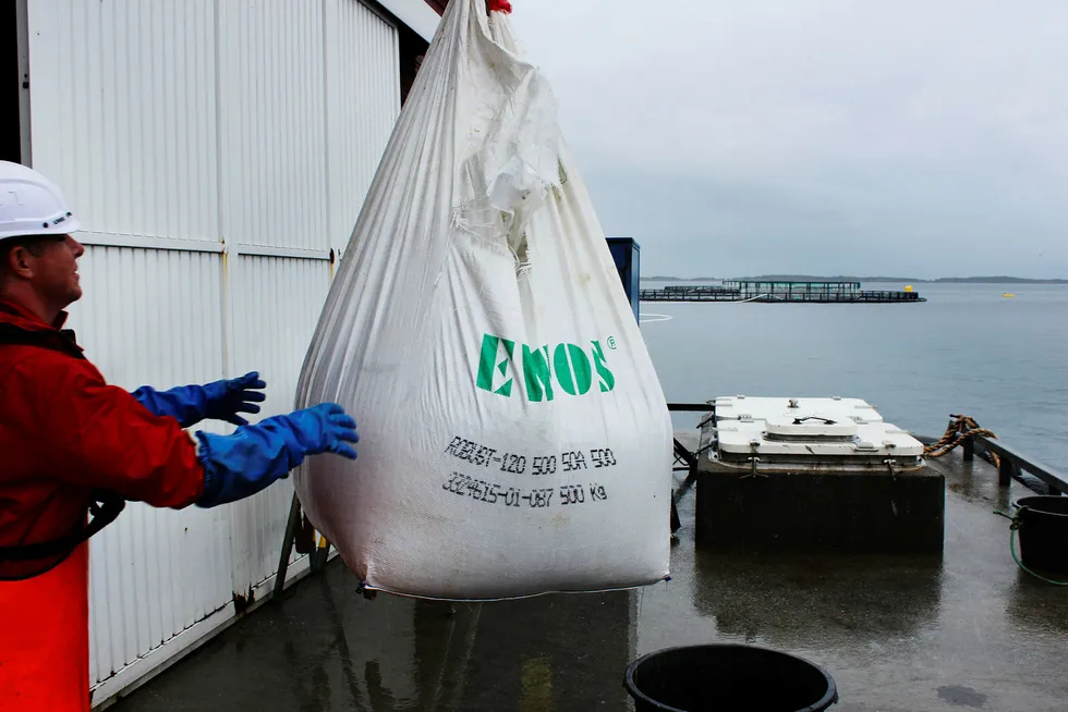 Ewos er en av verdens største produsenter av fiskefôr. Foto: Anders Furuset/Fiskeribladet Fiskaren