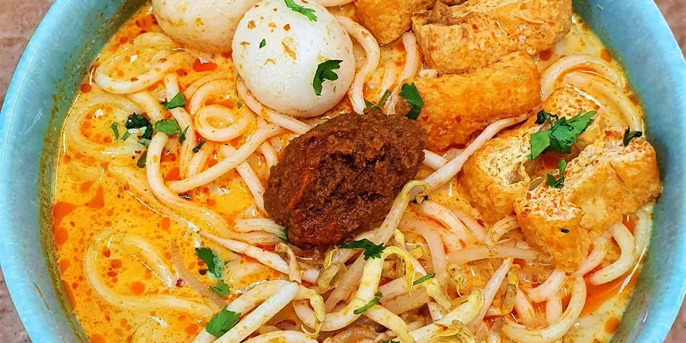Umami introduced what it claims is the world’s first laksa -- a spicy noodle dish popular in Malaysia and Singapore -- made using cell-cultured fish balls.