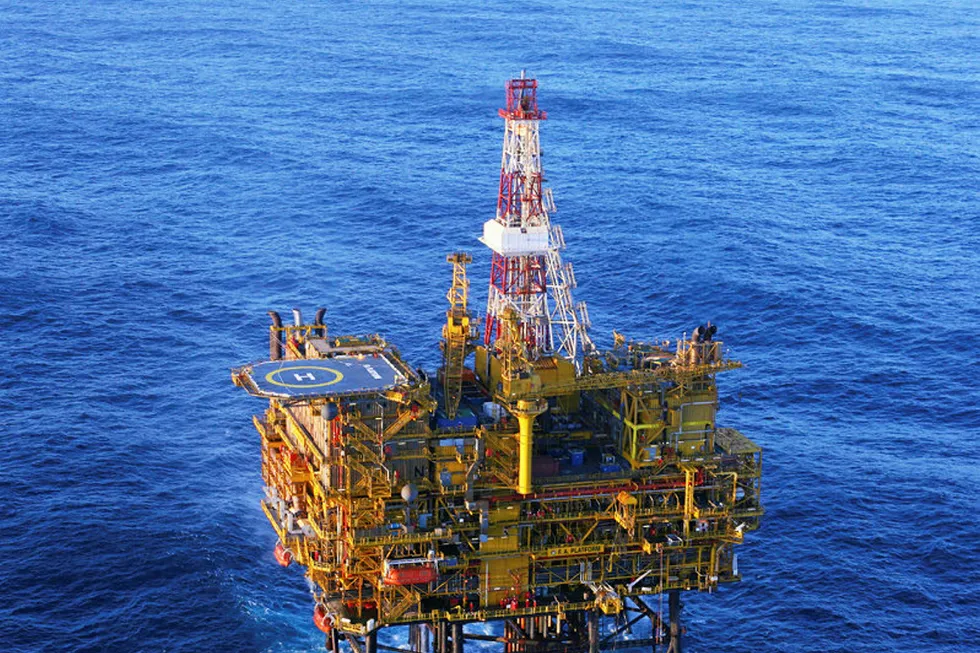 Output: PetroSA’s FA platform off Mossel Bay