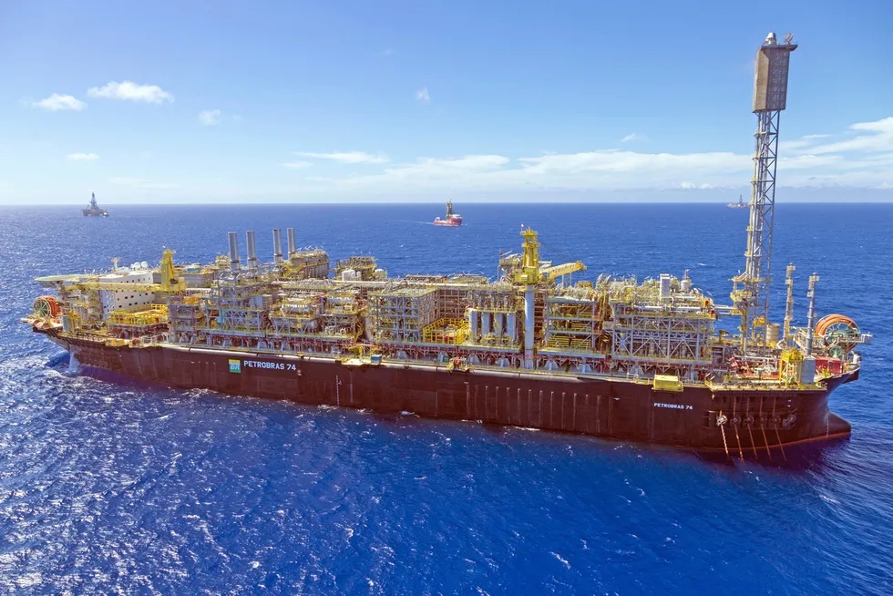 New tender: the P-74 was the first FPSO to enter production at the Buzios pre-salt field in the Santos basin