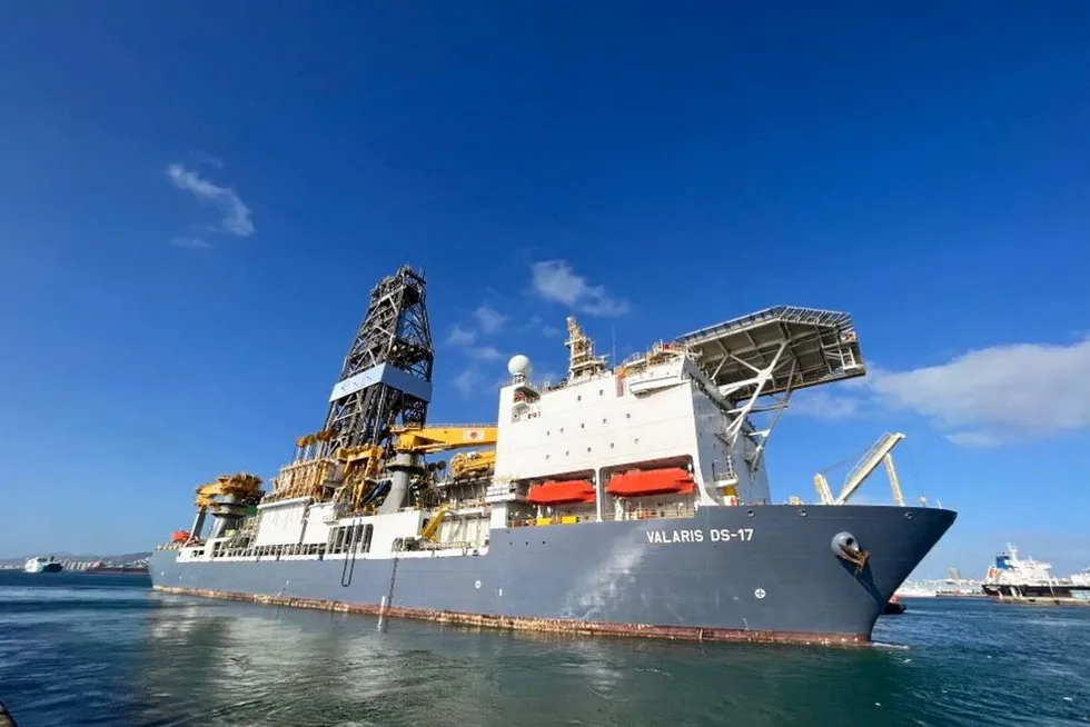 Ready: the drillship Valaris DS-17 has just completed nine months of reactivation activities.