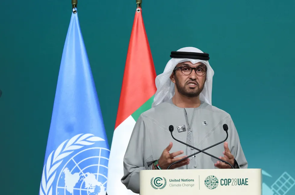 Mixed results: COP28 president and Adnoc chief executive Sultan Ahmed Al Jaber.