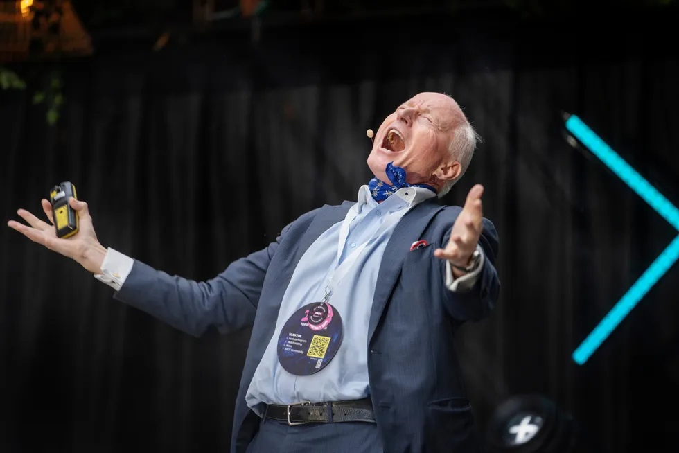 Christian Ringnes var høyt oppe under venturekapitalfestivalen XXOX. – Dere er landets perler, skrek han til Stavanger-publikumet.