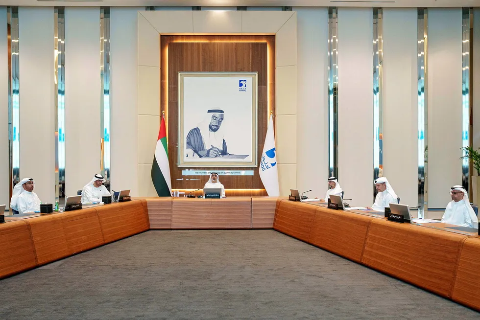 Sheikh Khaled bin Mohamed bin Zayed Al Nahyan, Crown Prince of Abu Dhabi and chairman of the Abu Dhabi Executive Council, has chaired a meeting of the executive committee of the Adnoc board of directors, where an accelerated target for Adnoc’s net-zero emissions was approved.