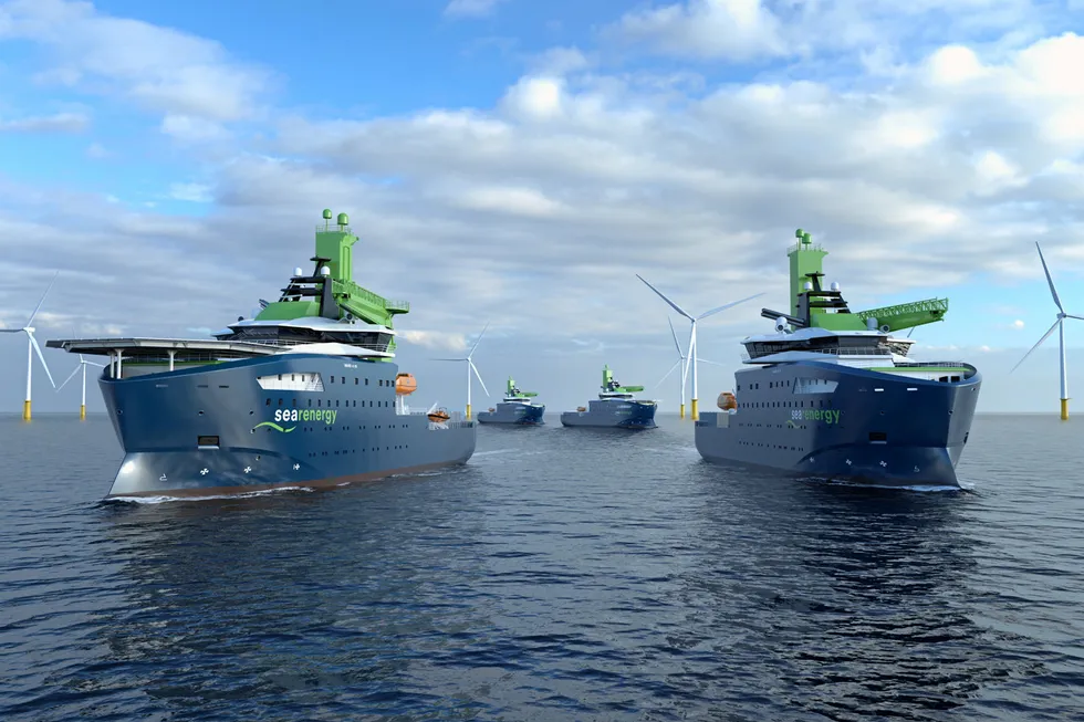 Den første hybride CSOV-en til Windsward Offshore/SeaRenergy er planlagt levert i andre kvartal av 2025.