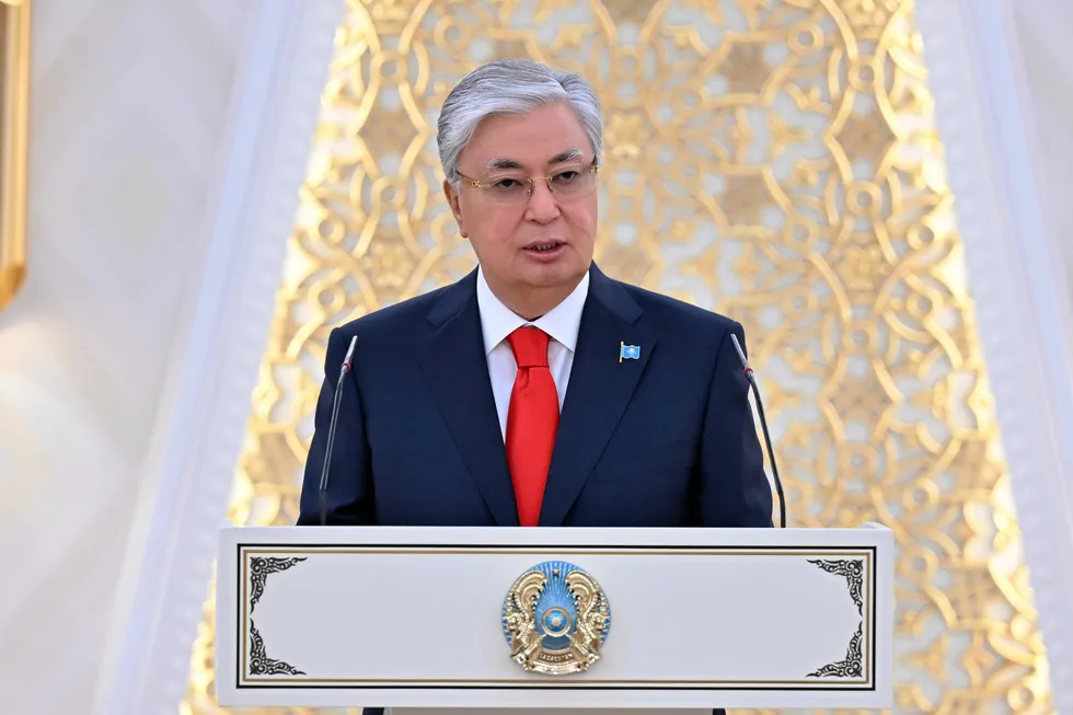 Kazakhstan President Kassym-Jomart Tokayev.