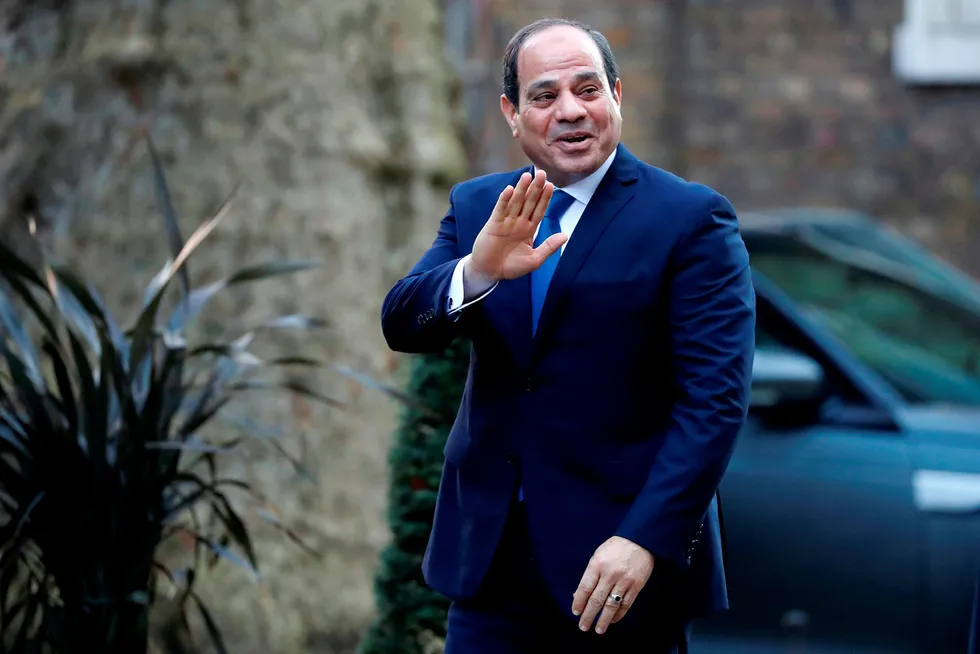 Hopes for gas: President of Egypt, Abdel Fattah el Sisi