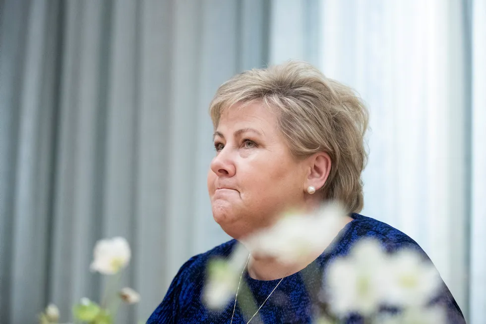 Flertallet er milevis unna for statsminister Erna Solberg på fersk DN-måling