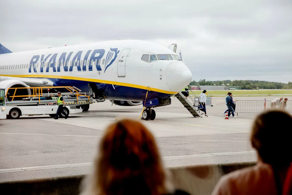 Lavprisselskapet Ryanair rammes av en tabbe som har rotet til avviklingen av pilotenes ferie. Foto: Fredrik Bjerknes