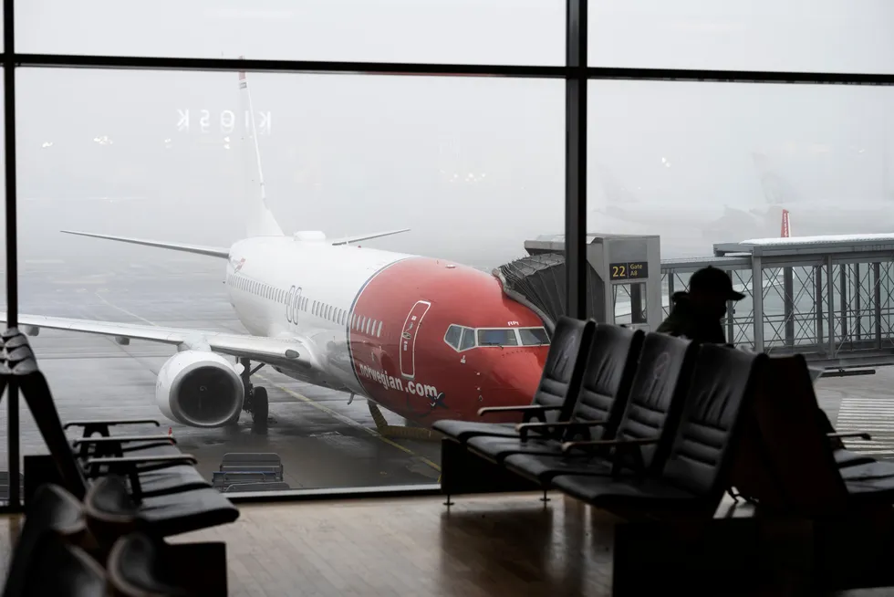 Norwegian-fly på Gardermoen.