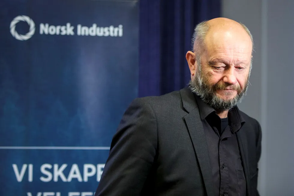 Administrerende direktør Stein Lier-Hansen i Norsk Industri er positiv til fremtiden, men frykter likevel handelskrig.