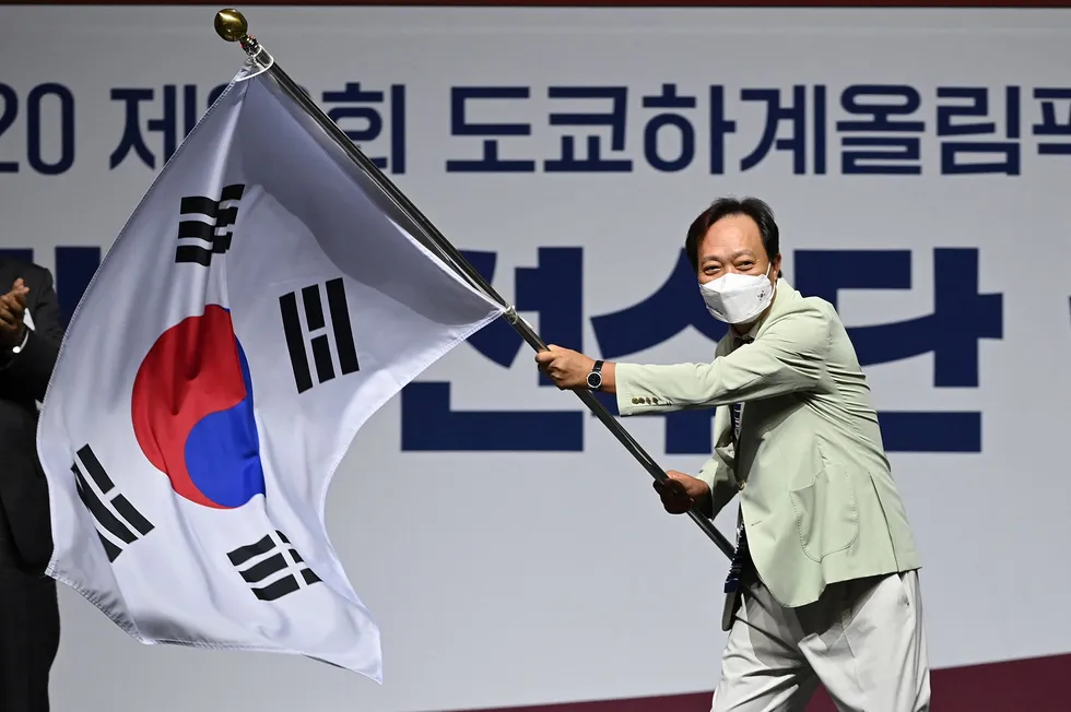 Waving the flag: of South Korea