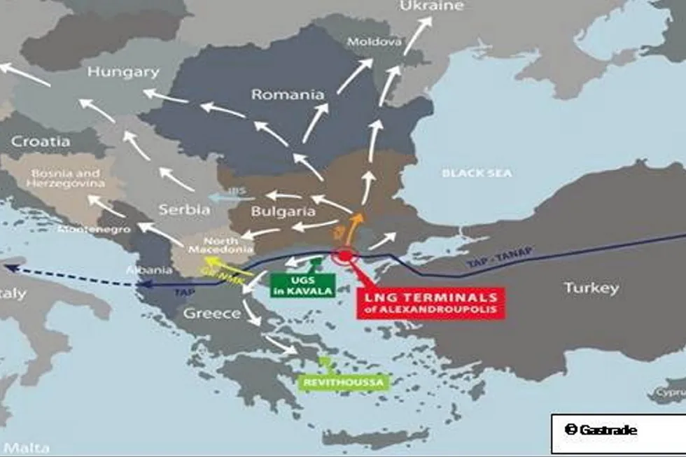 Security of supply: Greek Prime Minister Kyriakos Mitsotakis said the terminal would transform Greece “into an energy hub of the region”.
