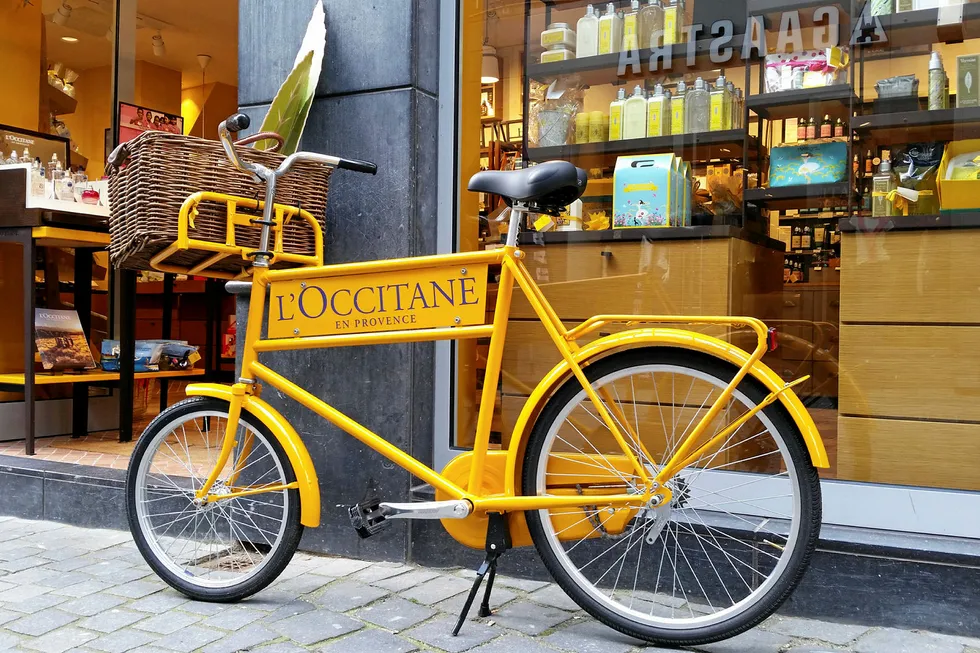 L'Occitane . L'Occitane, French body, face, and perfume products giant.