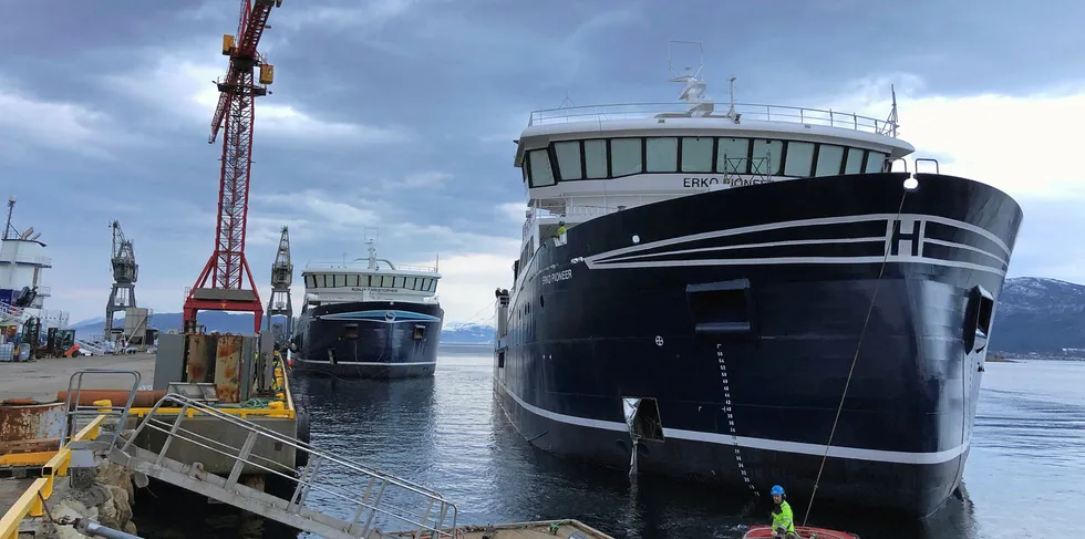 Brønnbåtene «Horda Pioner» er på 3000 m3. Den skal gå for det nye brønnbåtrederiet Hordalaks Holding.