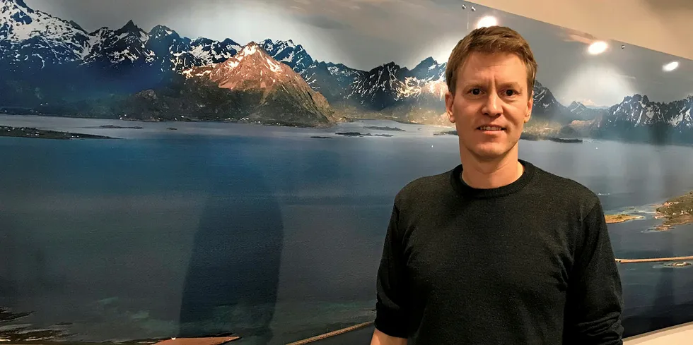 Eirik Welde, CEO of Nordlaks, the salmon producer behind a massive offshore project.