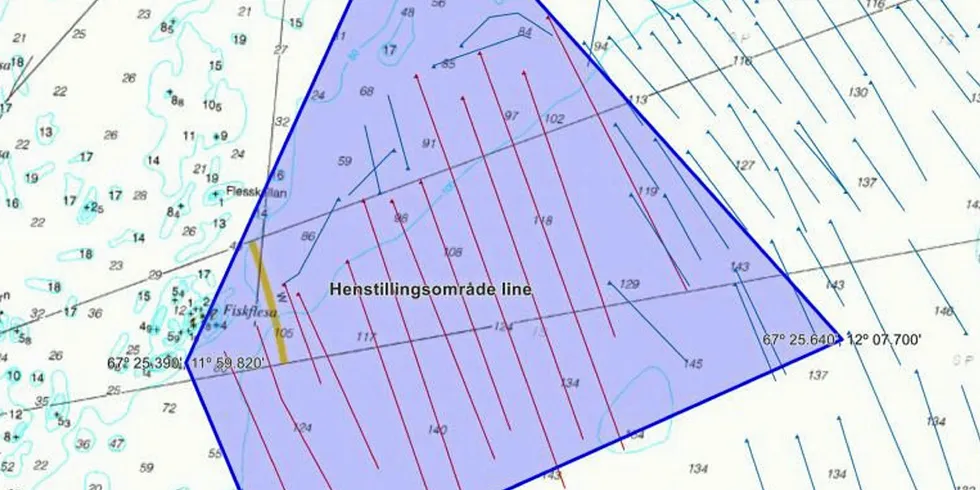 Henstilles: Linebåter henstilles til et område sør for Røst.