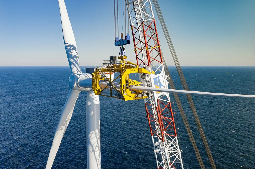 . South Fork wind installs New York's first offshore wind turbines.