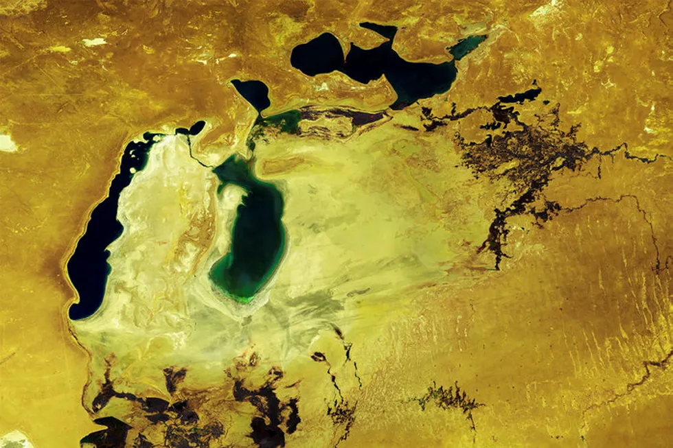 Aralsjøen var en gang verdens fjerde største ferskvannsinnsjø.