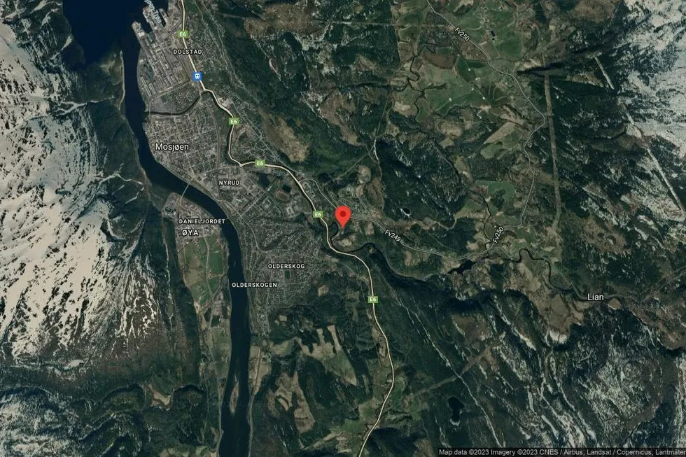 Området rundt Skjervstadvegen 78, Vefsn, Nordland