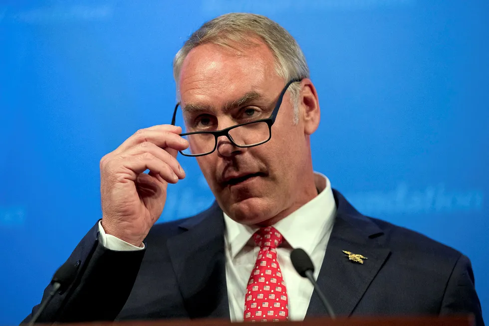 Redirection: US Interior Secretary Ryan Zinke is leading a charge at his department towards reversing Obama-era environmental protections