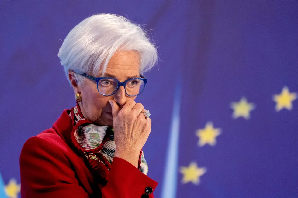 – ECB er bestemt på å bekjempe inflasjonen, og gjøre tiltakene som kreves, sier sjefen for Den europeiske sentralbanken Christine Lagarde.