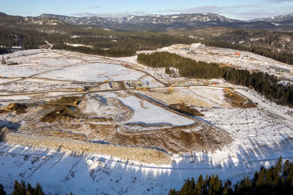 Googles nye datasenter bygges på Gromstul utenfor Skien i Telemark. Senteret for lagring av data skal stå klart i 2026.