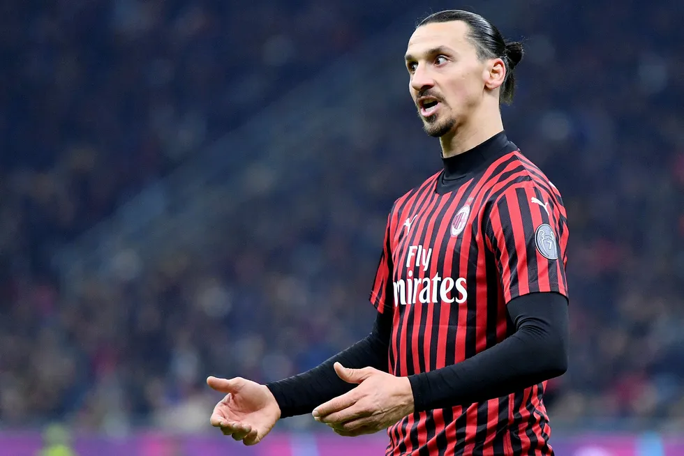 Zlatan Ibrahimovic spiller for tiden i AC Milan.