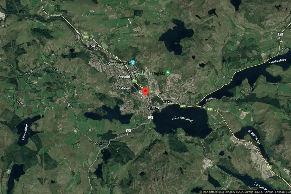 Området rundt Torgveien 28, Gjesdal, Rogaland
