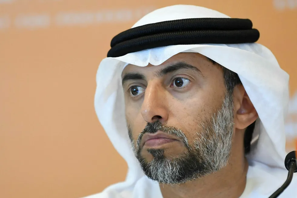 UAE's Minister of Energy Suhail Mohammed al-Mazrouei